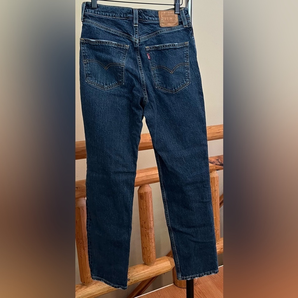 Levi’s 70s High Slim Straight Jeans (Premium)– Size 27 (Sonoma Hills Dark Wash) - Picture 6 of 8